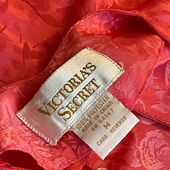 Victoria's Secret Coral Satin Floral Dress - Picture 11 of 12